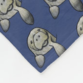 Pocket Manatee KiniArt Fleece Deken (Hoek)
