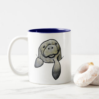 Pocket Manatee KiniArt Tweekleurige Koffiemok