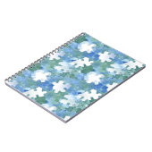 Pocket-map van geschilderd blauw en groen puzzelst notitieboek (Linkerzijde)