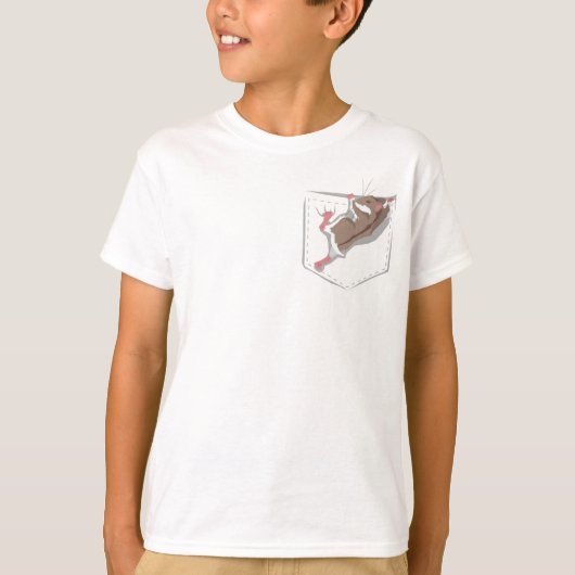 Pocket met zonneschijn t-shirt (Voorkant)