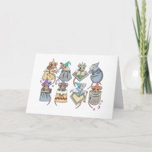 Pocket Mice Birthday-kaart Kaart