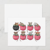 Pocket Mice - Terug naar school Briefkaart (Voorkant / Achterkant)