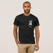 Pocket Miniature Schnauzer puppy schattige hond T-shirt (Voorkant volledig)