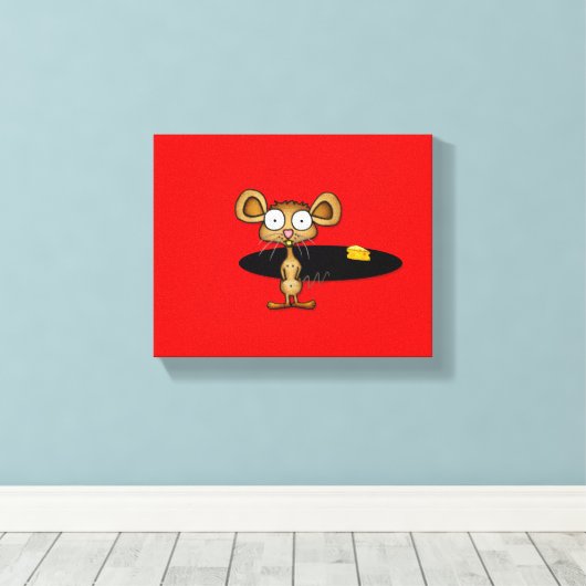 Pocket Mouse Canvas Afdruk (Insitu (Houten vloer))