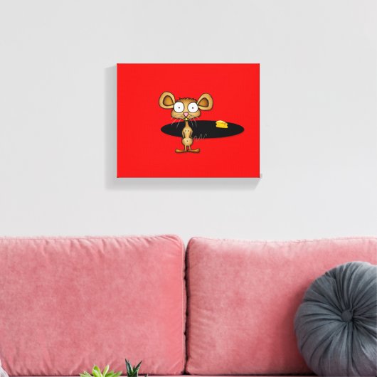Pocket Mouse Canvas Afdruk (Insitu (Woonkamer))