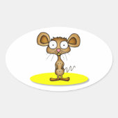 Pocket Mouse-Stickers Ovale Sticker (Voorkant)