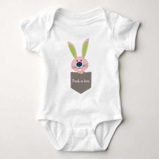 POCKET PALS:: Bunny Rabbit 1 Romper (Voorkant)