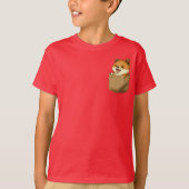 Pocket Pals voor kinderen - Shiba Inu Edition T-shirt (Voorkant)