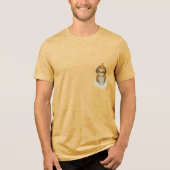 Pocket Party Sloth Tri-Blend Shirt (Voorkant)