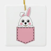 Pocket Pet Bunny Keramisch Ornament (Voorkant)