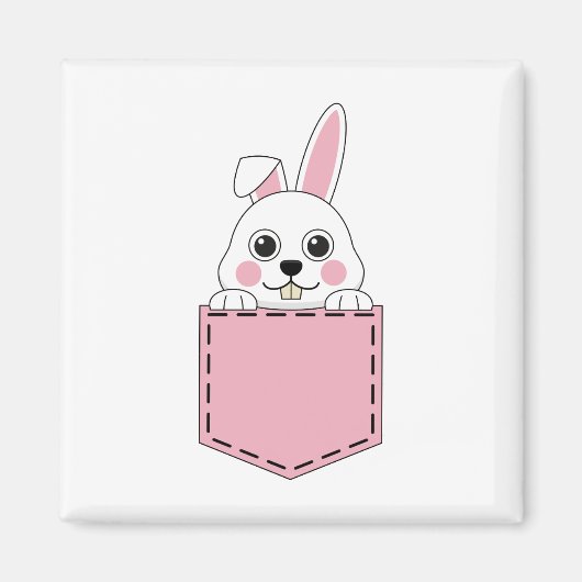 Pocket Pet Bunny Magneet (Voorkant)