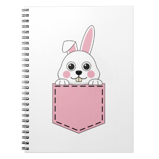 Pocket Pet Bunny Notitieboek (Voorkant)