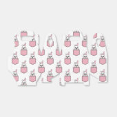 Pocket Pet Bunny Pattern Bedankdoosjes (Uitgevouwen)
