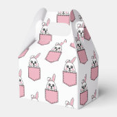 Pocket Pet Bunny Pattern Bedankdoosjes (Voorkant Zijde)