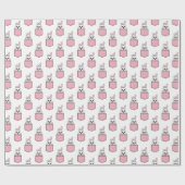 Pocket Pet Bunny Pattern Cadeaupapier (Vlak)