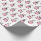 Pocket Pet Bunny Pattern Cadeaupapier (Hoek)