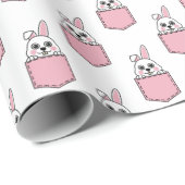 Pocket Pet Bunny Pattern Cadeaupapier (Rol Hoek)