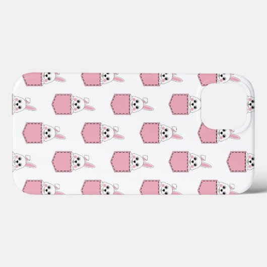 Pocket Pet Bunny Pattern Case-Mate iPhone Case (Achterkant (horizontaal))
