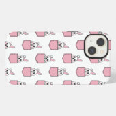 Pocket Pet Bunny Pattern iPhone Hoesje (Achterkant horizontaal)