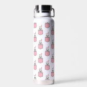 Pocket Pet Bunny Pattern Waterfles (Achterkant)
