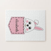 Pocket Pet Bunny Personaliseren Legpuzzel (Horizontaal)