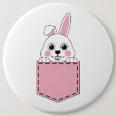 Pocket Pet Bunny Ronde Button 6,0 Cm (Voorkant)