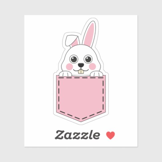 Pocket Pet Bunny Sticker (Vel)