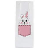 Pocket Pet Bunny Wijn Cadeautas (Voorkant)