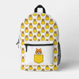 Pocket Pet Cat Pattern Bedrukte Rugzak