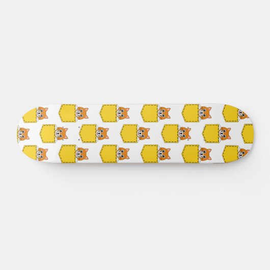 Pocket Pet Cat Pattern Persoonlijk Skateboard (Horizontaal)