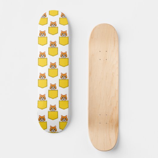 Pocket Pet Cat Pattern Persoonlijk Skateboard (Voorkant)