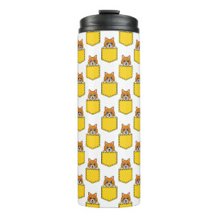 Pocket Pet Cat Pattern Thermosbeker