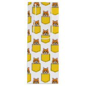 Pocket Pet Cat Pattern Wijn Cadeautas (Voorkant)