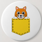 Pocket Pet Cat Ronde Button 6,0 Cm (Voorkant)