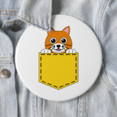 Pocket Pet Cat Ronde Button 6,0 Cm (In situ)