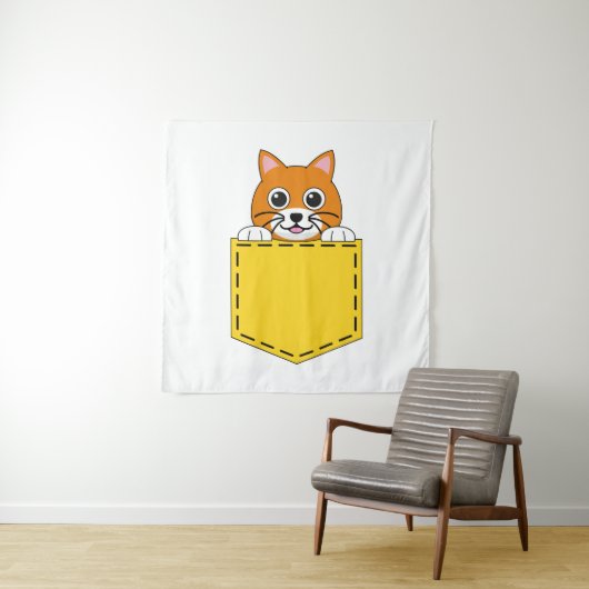 Pocket Pet Cat Wandkleed (In situ)