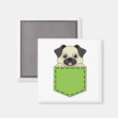 Pocket Pet Dog Magneet (Voorkant / Achterkant)
