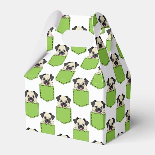 Pocket Pet Dog Pattern Bedankdoosjes (Achterkant)