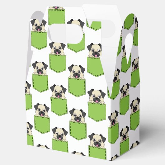 Pocket Pet Dog Pattern Bedankdoosjes (Geopend)