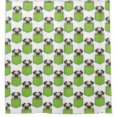 Pocket Pet Dog Pattern Douchegordijn (Voorkant)
