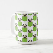 Pocket Pet Dog Pattern Koffiemok (Voorkant links)