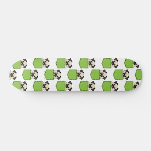 Pocket Pet Dog Pattern Persoonlijk Skateboard (Horizontaal)