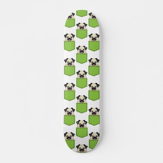 Pocket Pet Dog Pattern Persoonlijk Skateboard (Voorkant)