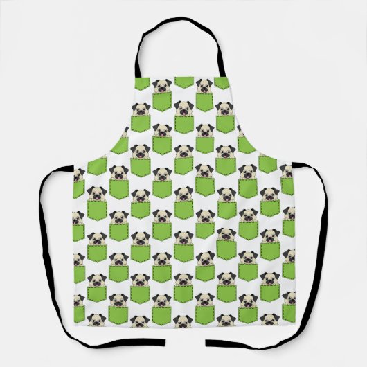 Pocket Pet Dog Pattern Schort (Voorkant)