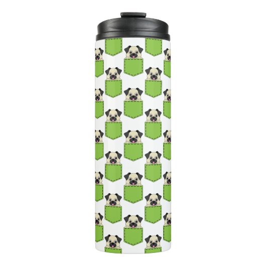 Pocket Pet Dog Pattern Thermosbeker (Voorkant)