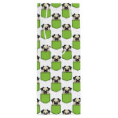 Pocket Pet Dog Pattern Wijn Cadeautas (Achterkant)