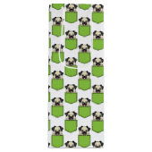 Pocket Pet Dog Pattern Wijn Cadeautas (Voorkant)