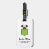 Pocket Pet Dog Personaliseren Bagagelabel (Voorkant verticaal)