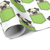Pocket Pet Dog Personaliseren Cadeaupapier (Rol Hoek)