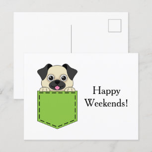 Pocket Pet Dog Personaliseren Feestdagenkaart